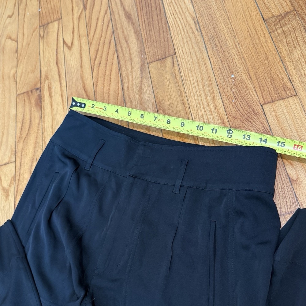 AYR Black Silk Stretch Trouser Pants Size 6 - Picture 8 of 8